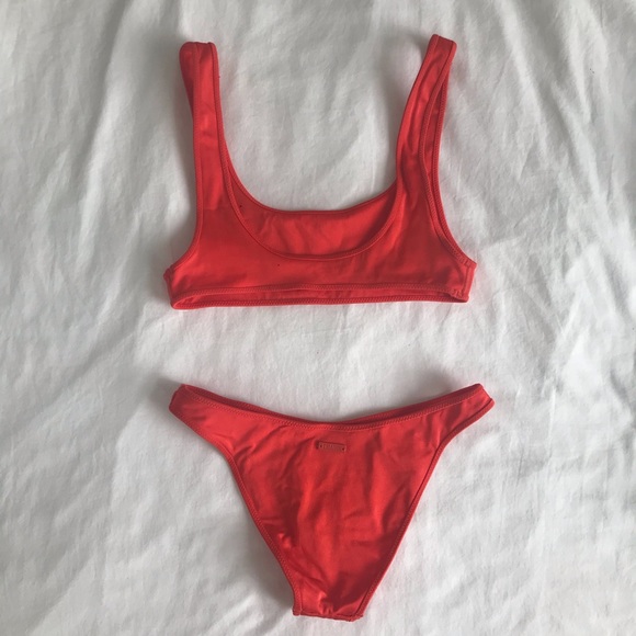 Triangl Red Bikini - Picture 2 of 4